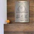 thumbnail image 5 of Luxe Metal Art 'Golf Teaching Device Blueprint Patent Parchment' Metal Wall Art, 12"x16", 5 of 9