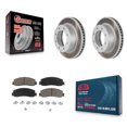 thumbnail image 1 of Transit Auto Front Coated Disc Brake Rotors and Ceramic Pads Kit for Car Ford F-250 Super Duty F-350 with Single Rear Wheels 4WD KGC-100396, 1 of 11