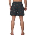 thumbnail image 3 of Lars Amadeus Men's Fruit-printed Drawstring Lightweight Holiday Board Shorts, 3 of 5