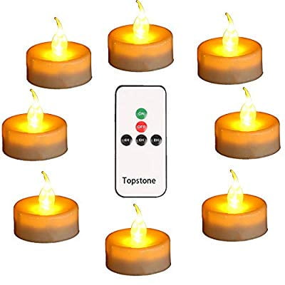 Led Tealight Candles with Remote and Timer,Warm Yellow ...