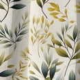 thumbnail image 4 of Designart "Leaves In Tranquil Arrangement I" Plants Blackout Curtain Single Panel, 4 of 4