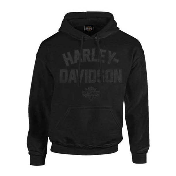 HarleyDavidson Men's Custom Tonal HD Fleece Pullover Hoodie Solid
