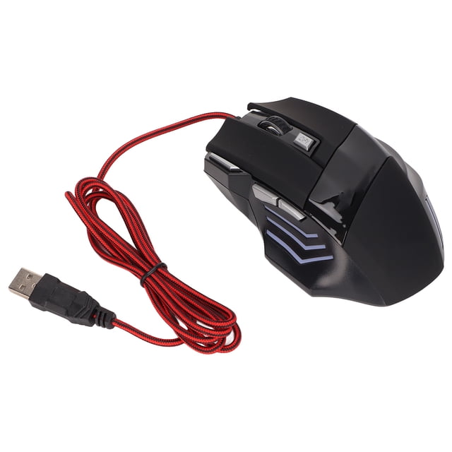 Souris de Jeu, Souris de Jeu Rétroéclairée RVB pour PC Souris de Jeu Filaire Fonctionnalité de Haute Précision