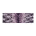 thumbnail image 3 of Better Trends Runner Bath Rug 20” x 60” Bathroom Rug Mat Non-Slip Micro Polyester Bath Rugs for Bathroom Floor, Shower, Tub, Casablanca Collection - (Purple), 3 of 5
