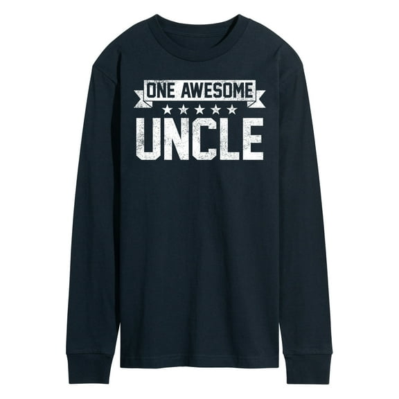 Instant Message - One Awesome Uncle - Men's Long Sleeve T-Shirt