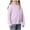 Purple, variant on Long Sleeve Shirts for Girls Crew Neck Button Down Cotton Coat Loose Fit Spring Summer Comfortable Cute Basic Tops Age 1-9Years