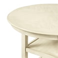 thumbnail image 6 of New Classic Furniture Amy 5PC Round Wood Counter Set w/ 4 Chairs in Bisque Beige, 6 of 11
