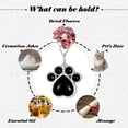 thumbnail image 6 of Dorunmo Paw Urn Necklace For Ashes with Obsidian 925 Sterling Silver Pet Cremation Jewelry For Ashes Memorial Keepsake Jewelry For Pet Dog Cat Ashes Crystal Jewelry Gifts For Women, 6 of 7