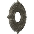 thumbnail image 2 of Ekena Millwork 10"OD x 3 1/2"ID x 3/4"P Attica Thermoformed PVC Ceiling Medallion (Fits Canopies up to 4 1/8"), Universal Aged Metallic Weathered Steel, 2 of 10