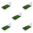 thumbnail image 1 of maskred 25x Simulation Cluster Green for Train Scenery Decor Accessory Dark Green 6mm 5Set, 1 of 6