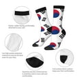 thumbnail image 4 of Funny Novelty Colorful Socks South Korean Flag Patterned Casual Crew Socks, 4 of 7