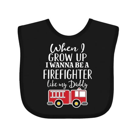 

Inktastic Future Firefighter Like Daddy Gift Baby Boy Bib