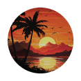 thumbnail image 3 of Lotusprinthandmade Beach Retro Summer Spare Tire Cover Without Backup Camera Hole, Beach Tire Cover, 3 of 7