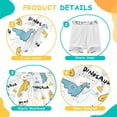 thumbnail image 3 of joogoo Cartoon Dinosaurs White Boys Swim Trunks Beach Swimsuit Shorts Boxer 9-11Y, 3 of 8