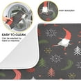 thumbnail image 2 of SKYSONIC Christmas Dish Drying Mat for Kitchen Counter,Snowflake Santa Xmas Tree Ultra Absorbent Reversible Microfiber Dishes Drying Rack Pad Heat-resistant Mats 18x24in, 2 of 7