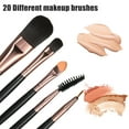thumbnail image 2 of Juego de Brochas de Maquillaje de Viaje Unique Bargains Negro, 2 of 7