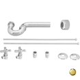 thumbnail image 1 of Westbrass D1838L-01 Kit de Piédestal Traditionnel à Poignée Croisée - Laiton Poli PVC, 1 of 1