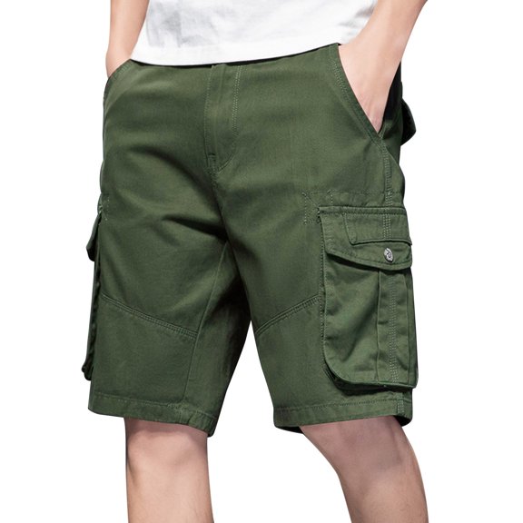 Ramiter Shorts Men Men's Silver Ridge Utility Cargo Short,Orange