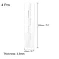 thumbnail image 2 of Uxcell 4Pack 200x42mm Acrylic Hinges Clear Folding Hinge Transparent Hardware Hinge, 2 of 5
