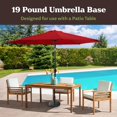 thumbnail image 2 of Base para sombrilla Pure Garden de 8,6 kg, resistente, negra, 2 of 7