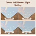 thumbnail image 7 of Design&I 8'x10' Washable Area Rug Sleek Flatweave Pet Friendly Mermaid Aesthetic Motif Pastel Bubble Kawaii Scale Purple Flowing Dynamic for King Size Bedroom, Under Bed, 7 of 7