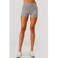 thumbnail image 2 of Pillowy Soft Fold Over Waist Shorts - Fossil Gray, 2 of 8