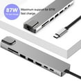 thumbnail image 2 of FlyFlise 8-IN-1 USB C Hub Type-C Docking Station Multiport Adapter with 4K HD RJ45 Ethernet, 2 of 8