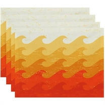 Simply Daisy 18" x 14" Deep Sea Geometric Print Placemat