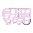 thumbnail image 2 of koolsoo 2xMultifunctional Geometric Ruler Drawing Measuring Rulers Writing 2 Pcs, 2 of 9