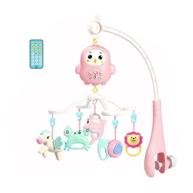 Móvil musical para cuna de bebé, móvil para cuna musical para bebé, sonajeros giratorios colgantes, juguete colgante para cama infantil, funcionamiento suave