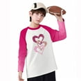 thumbnail image 6 of Posijego Valentines Day Shirts for Kids Girls Long Sleeve Tee Cute Graphic T-Shirts Spring Basic Tee Undershirts Tops, 6 of 9