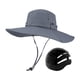 thumbnail image 3 of Gorra de pescador, sombrero de sol transpirable para verano, sombrero de pesca con capucha para exteriores. Gris, 3 of 9