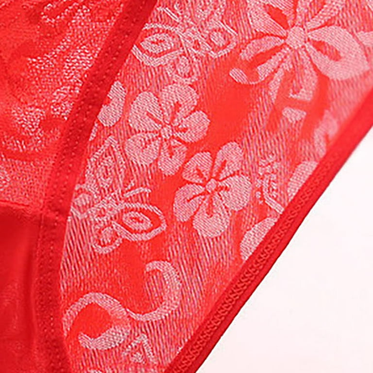 HUPOM Organic Cotton Underwear Womens Underwear Thong Leisure Tie