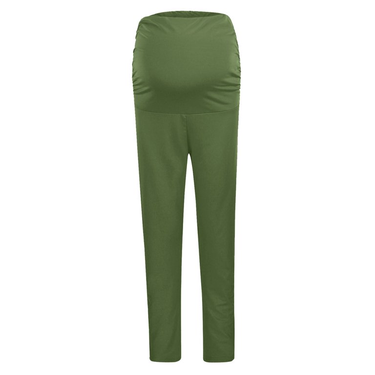 Ketyyh-chn99 Maternity Yoga Pants Skinny Trousers Jeans Maternity Clothes  Trousers for Pregnant Women Pants Full Ankle Length Green,L - Walmart.com