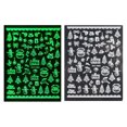 thumbnail image 2 of Fiudx Ofertas Flash Del Día Pegatina Luminosa Para Decoración De Uñas, Pegatina Adhesiva 3D Con Copos De Nieve Navideños, 2 of 2