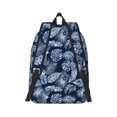 thumbnail image 2 of Naloa Tropical Leaves Canvas Backpack for Men Women Rucksack Casual Travel Daypack College Tote Satchel Bookbag for Teens-Small, 2 of 7