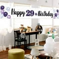 thumbnail image 4 of Happy 29th Birthday Decorations,29th Purple Balloon Large Birthday Hanging Banner Sign,29 Years Old Bday Party Supplies., 4 of 10