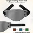 thumbnail image 4 of Electric Heating Pad for Lower Back & Shoulder & Abdomen, Large Waist Wrap Belt with Adjustable Flexible Straps, Portable Heating Pad Wraps 3 Heat Settings & 2 Hours Auto off, Washable, 32 x 54 cm, 4 of 8