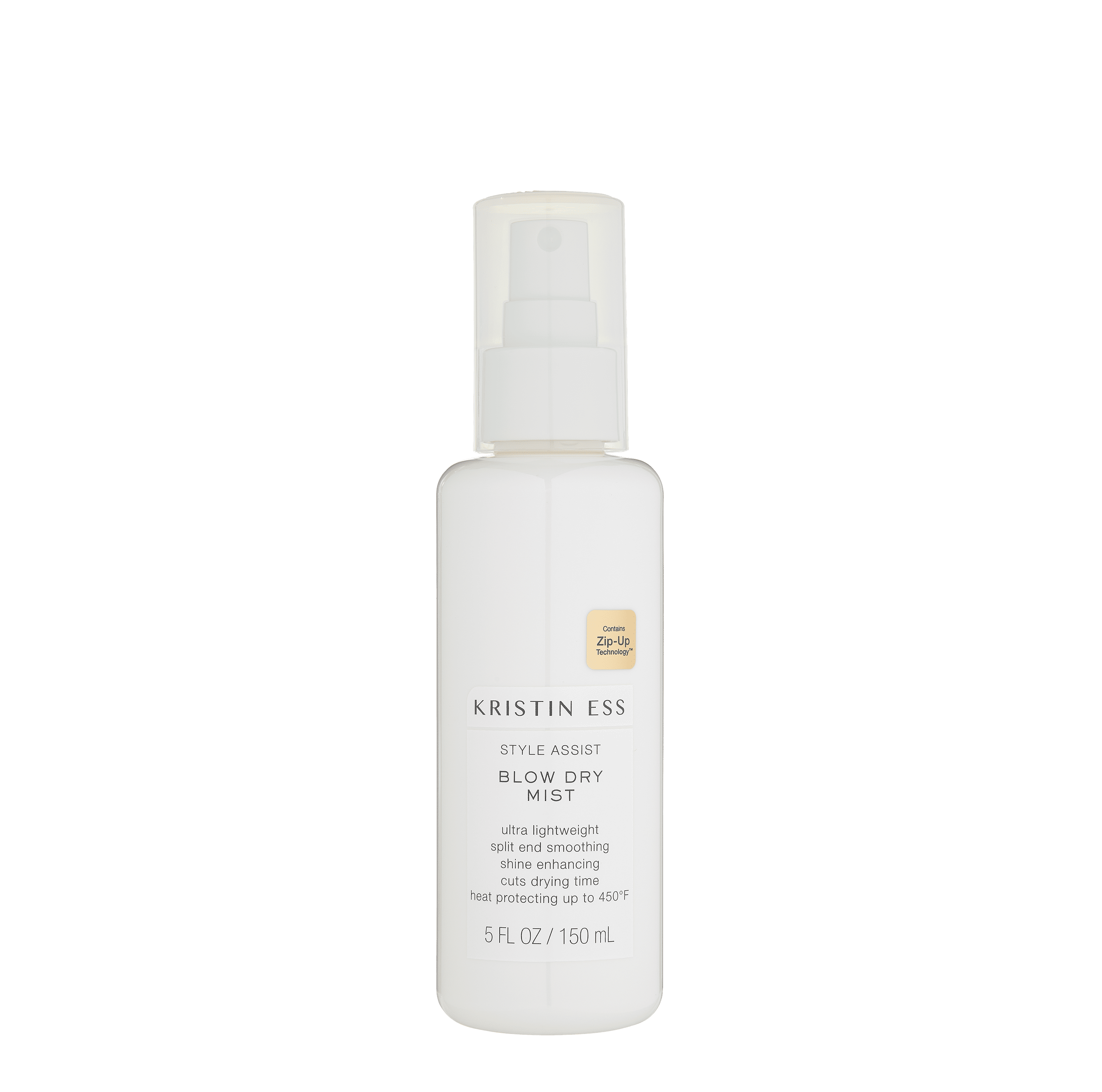 Kristin Ess Hair Style Assist Blow Dry Mist, Heat Protectant Spray for Blow Drying, Straightening + Curling, Cuts Drying Time, Shine Enhancing, 5oz