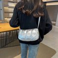 thumbnail image 2 of Bolsos Cruzados para Mujer Bolso Informal Acolchado para Axilas Bolsos Mano Elegantes (Plata), 2 of 9