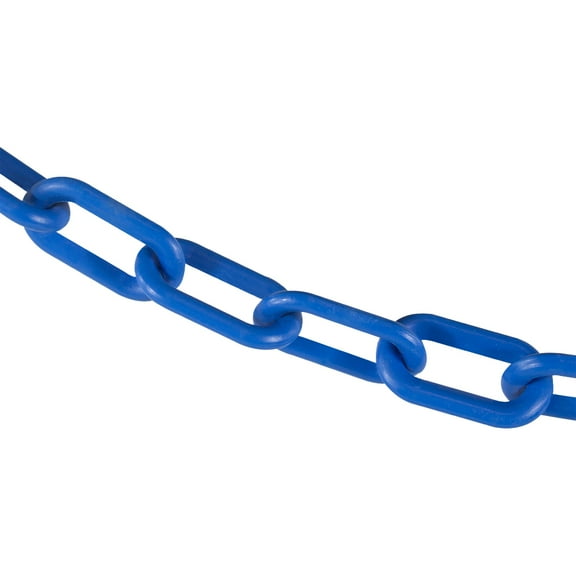 2 Inch x 25 Feet Sky Blue Plastic Safety Chain