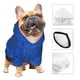 thumbnail image 3 of Fotbe Blue Glitter Sudadera con Estampado para Perros Pequeños – Suéter con Capucha para Mascotas, Tela Suave de Forro Polar con Bolsillo-Small, 3 of 7