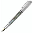 thumbnail image 4 of Xezo Xezo Maestro® Black Mother of Pearl Fountain Pen (Medium Nib) - Chrome Plated, 4 of 6
