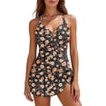 thumbnail image 6 of cocolona Womens One Piece Swimsuits Summer Modest Bathing Suit Beach Vacation Ruched Swim Dress, 6 of 6