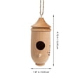thumbnail image 5 of 3 PCS Hummingbird Nest Birdhouse View The Outdoor Ornaments Feeder, 5 of 8
