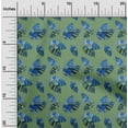 thumbnail image 2 of oneOone Velvet Pear Green Fabric Leaves Craft Projects Decor Fabric Printed By The Yard 58 Inch Wide-aB, 2 of 5