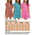 thumbnail image 4 of Gomelly Girl Min Dress Round Neck Ruffle Dresses Loose Women Soft Dating Mini Swing Red XL, 4 of 4
