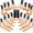 Orange, variant on Slatwall Hooks 18 Pack Heavy Duty Multi Sizes, Slatwall Accessories