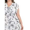 thumbnail image 4 of Vestido estampado flores Roman Fashion 8867-13 Blanco flores Talla 40, 4 of 6