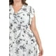 thumbnail image 4 of Vestido estampado flores Roman Fashion Tallas Extras 8867-13 Blanco flores 42, 4 of 6